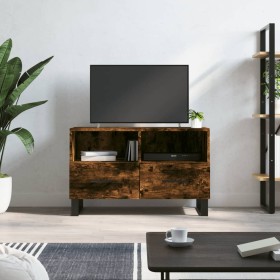 Mueble para TV madera contrachapada roble ahumado 80x36x50 cm de vidaXL, Muebles TV - Ref: Foro24-829001, Precio: 49,99 €, De...