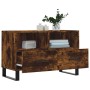 Smoked oak plywood TV cabinet 80x36x50 cm by vidaXL, TV Furniture - Ref: Foro24-829001, Price: 49,26 €, Discount: %