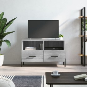 Sonoma gray engineered wood TV cabinet 80x36x50 cm by vidaXL, TV Furniture - Ref: Foro24-828986, Price: 52,99 €, Discount: %