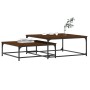 Stackable coffee tables 2 pieces engineered wood brown oak by vidaXL, Coffee table - Ref: Foro24-832822, Price: 70,62 €, Disc...