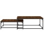 Stapelbare Couchtische, 2 Stück, Holzwerkstoff, braune Eiche von vidaXL, Couchtisch - Ref: Foro24-832822, Preis: 70,62 €, Rab...