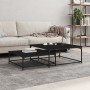 Stapelbare Couchtische, 2 Stück, schwarzes Holzwerkstoff von vidaXL, Couchtisch - Ref: Foro24-832818, Preis: 80,91 €, Rabatt: %