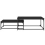 Stapelbare Couchtische, 2 Stück, schwarzes Holzwerkstoff von vidaXL, Couchtisch - Ref: Foro24-832818, Preis: 80,91 €, Rabatt: %