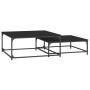 Stapelbare Couchtische, 2 Stück, schwarzes Holzwerkstoff von vidaXL, Couchtisch - Ref: Foro24-832818, Preis: 80,91 €, Rabatt: %