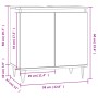 Betongrauer Badezimmerschrank aus Holzwerkstoff, 58 x 33 x 60 cm von vidaXL, Badezimmerwaschtische - Ref: Foro24-831584, Prei...