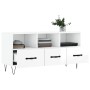 Glossy white plywood TV cabinet 102x36x50 cm by vidaXL, TV Furniture - Ref: Foro24-829030, Price: 60,16 €, Discount: %