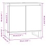 Betongrauer Badezimmerschrank aus Holzwerkstoff, 58 x 33 x 60 cm von vidaXL, Badezimmerwaschtische - Ref: Foro24-831592, Prei...