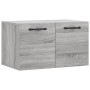 Sonoma gray engineered wood wall cabinet 60x36.5x35 cm by vidaXL, Lockers and storage cabinets - Ref: Foro24-830018, Price: 3...