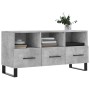 Concrete gray engineered wood TV cabinet 102x36x50 cm by vidaXL, TV Furniture - Ref: Foro24-829064, Price: 79,12 €, Discount: %