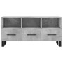 Concrete gray engineered wood TV cabinet 102x36x50 cm by vidaXL, TV Furniture - Ref: Foro24-829064, Price: 79,12 €, Discount: %