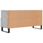 Concrete gray engineered wood TV cabinet 102x36x50 cm by vidaXL, TV Furniture - Ref: Foro24-829064, Price: 79,12 €, Discount: %