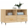 Smoked oak plywood TV cabinet 80x36x50 cm by vidaXL, TV Furniture - Ref: Foro24-828951, Price: 45,99 €, Discount: %