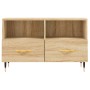 Smoked oak plywood TV cabinet 80x36x50 cm by vidaXL, TV Furniture - Ref: Foro24-828951, Price: 45,99 €, Discount: %