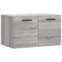 Sonoma Wandschrank aus grauem Holzwerkstoff 60x36,5x35 cm von vidaXL, Schließfächer und Lagerschränke - Ref: Foro24-830034, P...