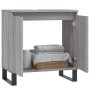 Armario de baño madera de ingeniería gris Sonoma 58x33x60 cm de vidaXL, Tocadores de baño - Ref: Foro24-831594, Precio: 51,92...