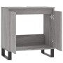 Armario de baño madera de ingeniería gris Sonoma 58x33x60 cm de vidaXL, Tocadores de baño - Ref: Foro24-831594, Precio: 51,92...