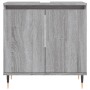 Sonoma gray engineered wood bathroom cabinet 58x33x60 cm by vidaXL, bathroom vanities - Ref: Foro24-831578, Price: 50,03 €, D...