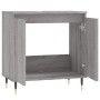 Sonoma gray engineered wood bathroom cabinet 58x33x60 cm by vidaXL, bathroom vanities - Ref: Foro24-831578, Price: 50,03 €, D...