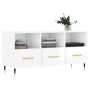 TV stand made of white glossy plywood 102x36x50 cm by vidaXL, TV Furniture - Ref: Foro24-829014, Price: 60,71 €, Discount: %