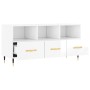 TV stand made of white glossy plywood 102x36x50 cm by vidaXL, TV Furniture - Ref: Foro24-829014, Price: 60,71 €, Discount: %