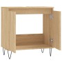 Sonoma oak engineered wood bathroom cabinet 58x33x60 cm by vidaXL, bathroom vanities - Ref: Foro24-831583, Price: 54,86 €, Di...