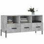 Concrete gray engineered wood TV cabinet 102x36x50 cm by vidaXL, TV Furniture - Ref: Foro24-829048, Price: 60,99 €, Discount: %