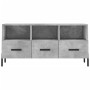 Concrete gray engineered wood TV cabinet 102x36x50 cm by vidaXL, TV Furniture - Ref: Foro24-829048, Price: 60,99 €, Discount: %