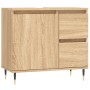 Armario de baño madera contrachapada roble Sonoma 65x33x60 cm de vidaXL, Tocadores de baño - Ref: Foro24-831599, Precio: 69,7...