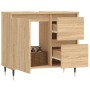 Sonoma oak plywood bathroom cabinet 65x33x60 cm by vidaXL, bathroom vanities - Ref: Foro24-831599, Price: 69,70 €, Discount: %