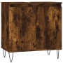 Smoked oak engineered wood bathroom cabinet 58x33x60 cm by vidaXL, bathroom vanities - Ref: Foro24-831585, Price: 49,99 €, Di...