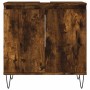 Armario de baño madera de ingeniería roble ahumado 58x33x60 cm de vidaXL, Tocadores de baño - Ref: Foro24-831585, Precio: 49,...