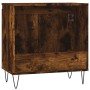 Armario de baño madera de ingeniería roble ahumado 58x33x60 cm de vidaXL, Tocadores de baño - Ref: Foro24-831585, Precio: 43,...