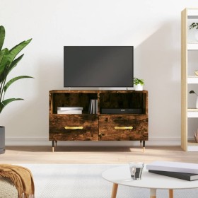 Smoked oak plywood TV cabinet 80x36x50 cm by vidaXL, TV Furniture - Ref: Foro24-828953, Price: 45,13 €, Discount: %