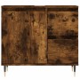 Smoked oak plywood bathroom cabinet 65x33x60 cm by vidaXL, bathroom vanities - Ref: Foro24-831601, Price: 75,99 €, Discount: %