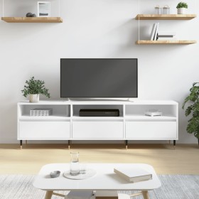 Mueble de TV madera contrachapada blanco 150x30x44,5 cm de vidaXL, Muebles TV - Ref: Foro24-831260, Precio: 85,99 €, Descuent...