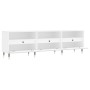 Weißer TV-Schrank aus Sperrholz, 150 x 30 x 44,5 cm von vidaXL, TV-Möbel - Ref: Foro24-831260, Preis: 85,99 €, Rabatt: %