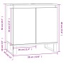 Badezimmerschrank aus braunem Eichenholzwerkstoff, 58 x 33 x 60 cm von vidaXL, Badezimmerwaschtische - Ref: Foro24-831595, Pr...