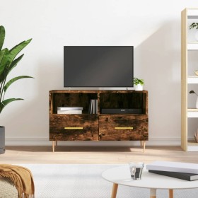 Smoked oak plywood TV cabinet 80x36x50 cm by vidaXL, TV Furniture - Ref: Foro24-828961, Price: 45,01 €, Discount: %