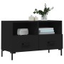 Mueble para TV madera contrachapada negro 80x36x50 cm de vidaXL, Muebles TV - Ref: Foro24-828973, Precio: 67,81 €, Descuento: %