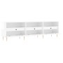 Hochglanzweißer TV-Schrank aus Sperrholz, 150 x 30 x 44,5 cm von vidaXL, TV-Möbel - Ref: Foro24-831270, Preis: 108,94 €, Raba...