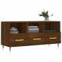 Oak brown engineered wood TV cabinet 102x36x50 cm by vidaXL, TV Furniture - Ref: Foro24-829019, Price: 76,88 €, Discount: %