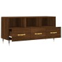 Oak brown engineered wood TV cabinet 102x36x50 cm by vidaXL, TV Furniture - Ref: Foro24-829019, Price: 76,88 €, Discount: %