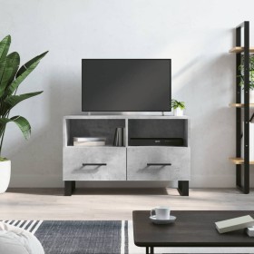 TV stand made of gray concrete plywood, measuring 80x36x50 cm. by vidaXL, TV Furniture - Ref: Foro24-829000, Price: 54,75 €, ...