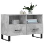 TV stand made of gray concrete plywood, measuring 80x36x50 cm. by vidaXL, TV Furniture - Ref: Foro24-829000, Price: 54,68 €, ...