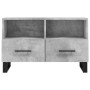 TV stand made of gray concrete plywood, measuring 80x36x50 cm. by vidaXL, TV Furniture - Ref: Foro24-829000, Price: 54,68 €, ...