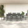 Garden dining set 9 pieces steel and black textilene by vidaXL, Garden sets - Ref: Foro24-3200725, Price: 526,17 €, Discount: %