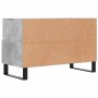 TV stand made of gray concrete plywood, measuring 80x36x50 cm. by vidaXL, TV Furniture - Ref: Foro24-829000, Price: 54,68 €, ...