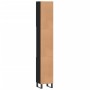 Armario de baño madera contrachapada negro 30x30x190 cm de vidaXL, Tocadores de baño - Ref: Foro24-831541, Precio: 97,25 €, D...