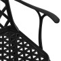 Garden chairs 2 units black cast aluminum by vidaXL, Garden chairs - Ref: Foro24-315572, Price: 257,75 €, Discount: %