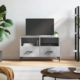 TV stand made of gray concrete plywood, measuring 80x36x50 cm. by vidaXL, TV Furniture - Ref: Foro24-828976, Price: 64,99 €, ...